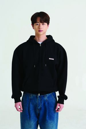 크레드 스퀘어 후드 집업