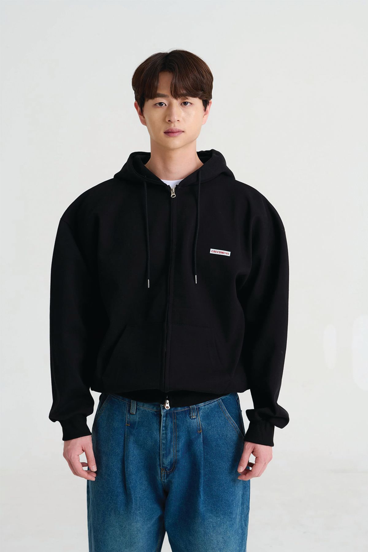 크레드먼스(CREEDMENS) 크레드 스퀘어 후드 집업