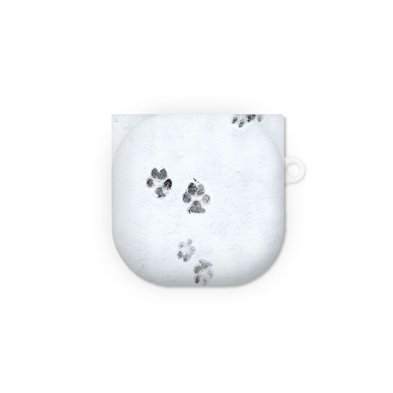 [Buds case] Snow footprint 버즈케이스