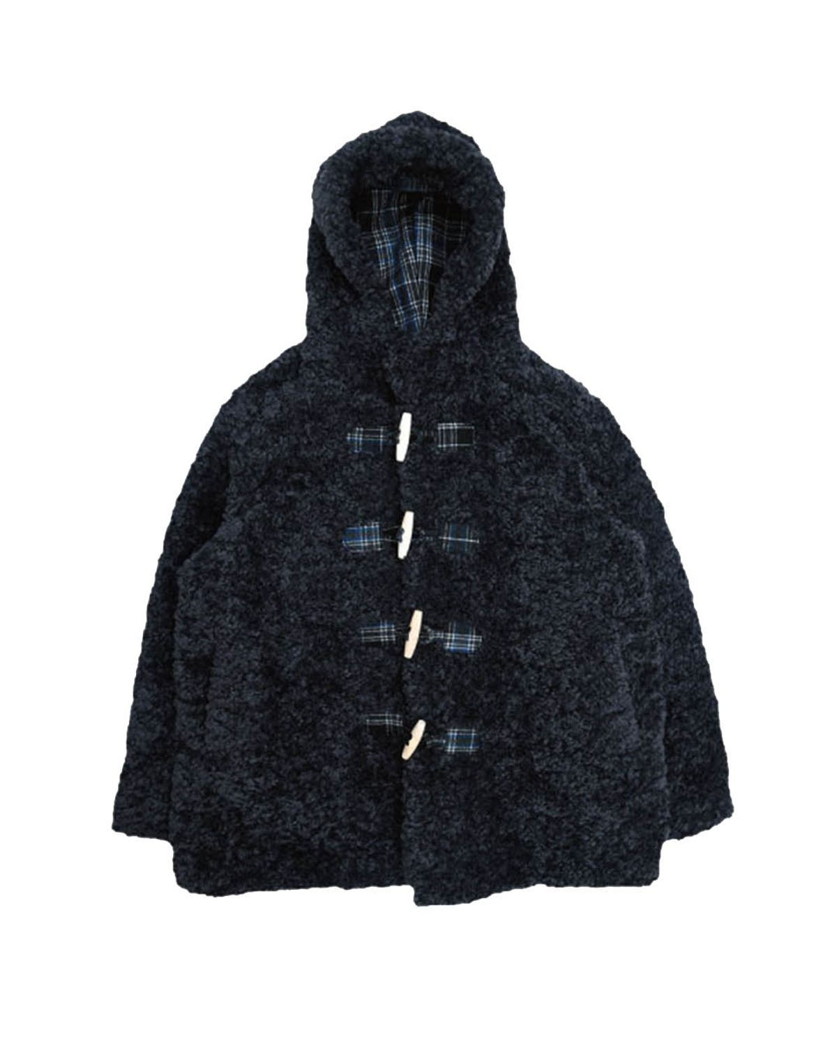 더뮤지엄비지터(THEMUSEUMVISITOR) FUR JACKET (CHARCOAL)