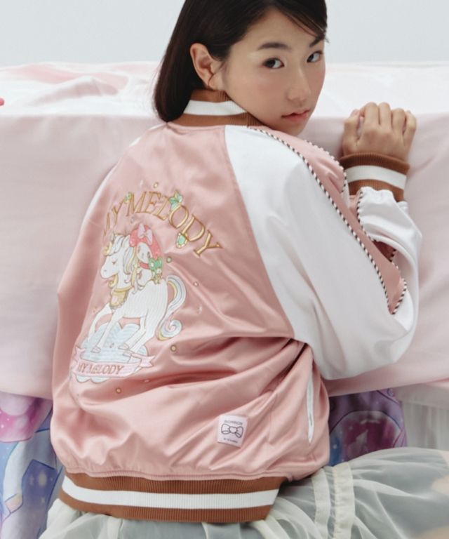ジャケット RONRON MY MELODY SUKAJAN JACKET PINK SR24DJK4012PK MUSINSA | RONRON MY MELODY SUKAJAN JACKET PINK