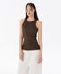 우먼즈 에센셜 탱크 탑 [다크 브라운]