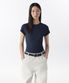 우먼즈 슬림 크루 넥 티셔츠 [네이비]