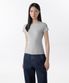 우먼즈 슬림 크루 넥 티셔츠 [미디엄 그레이]