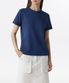 우먼즈 베이식 크루 넥 티셔츠 [미드나잇 블루]