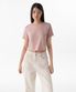 우먼즈 크루 넥 크롭 티셔츠 [데저트 핑크]