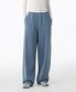 우먼즈 피그먼트 와이드 스웨트 팬츠 [블루 그레이]
