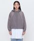 우먼즈 시어 후디드 윈드브레이커 재킷 [퍼플 그레이]