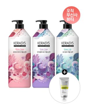 퍼퓸 샴푸 980mL 3개입 * 3가지 향 택 1 + 블랙포레 탈모샴푸 60ml 증정