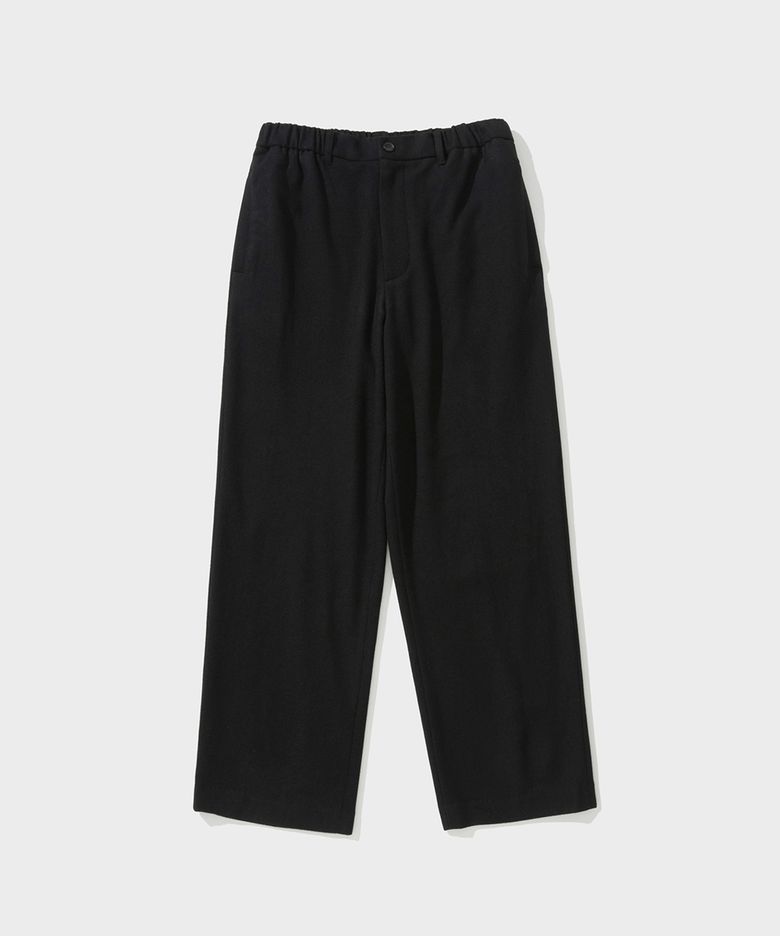 WOOL BANDING PANTS (BLACK)