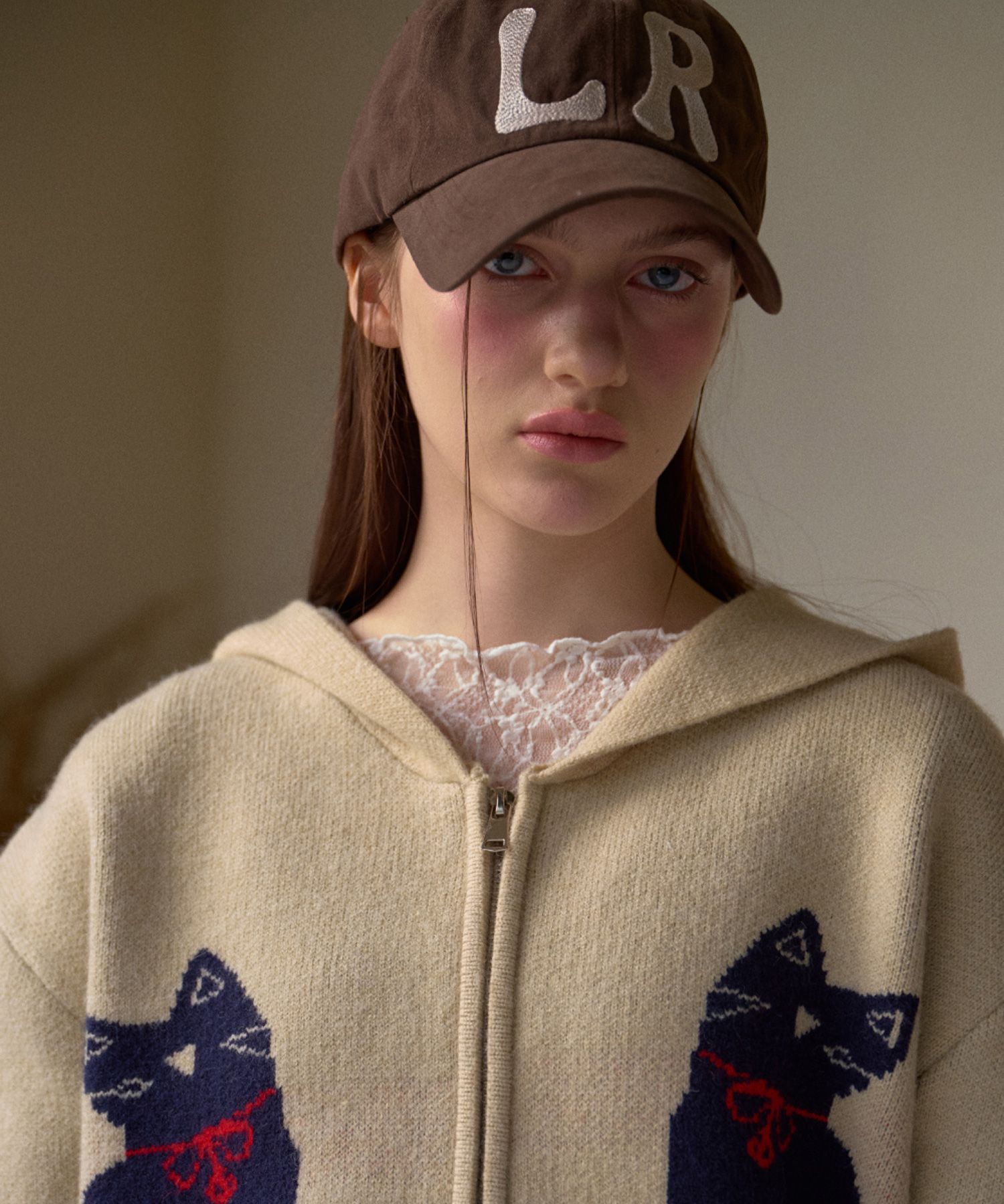 【韓国 leterie】LR VINTAGE LOGO CAP MUSINSA | LETERIE LR VINTAGE LOGO CAP_BROWN