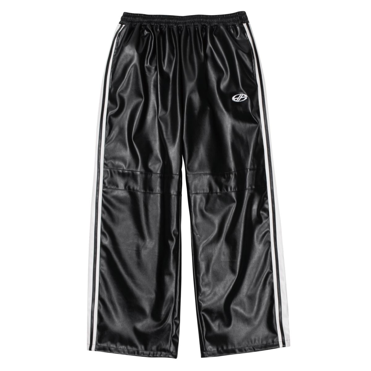 현피트(HYUNFIT) PU LEATHER TRACK PANTS