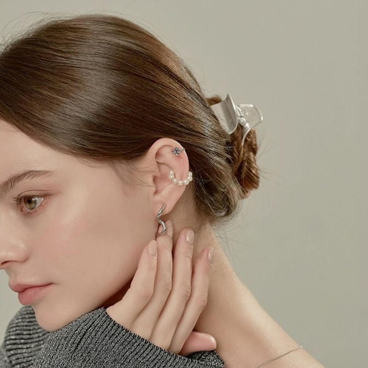베스티(BESTY) 그레이스 펄 이어커프 (Grace Pearl Earcuff)
