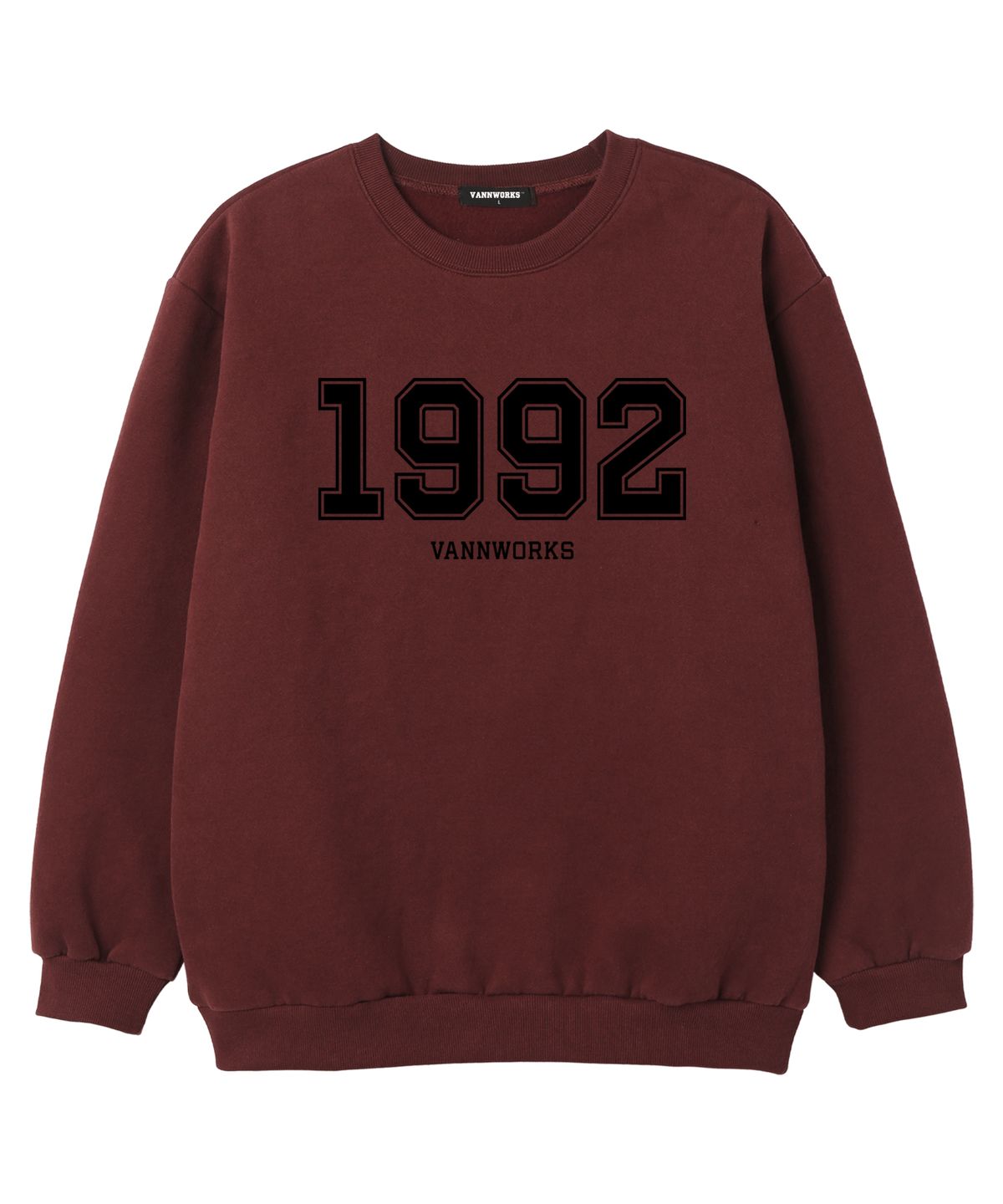 밴웍스(VANNWORKS) 1992 오버핏 맨투맨  (VLS0119) 버건디