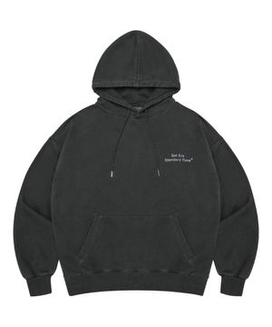 SIDE LOGO 피그먼트 후드티