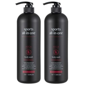 스포츠 올인원 퍼퓸드 바디워시 우디 페로몬향 1000ml 2개