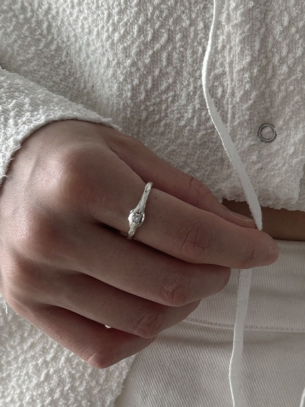 플릿(FLIT) 해류 TEXTURE RING 008 (CZ)