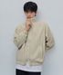 오버사이즈 하이넥 윈드브레이커 재킷 [라이트 베이지]