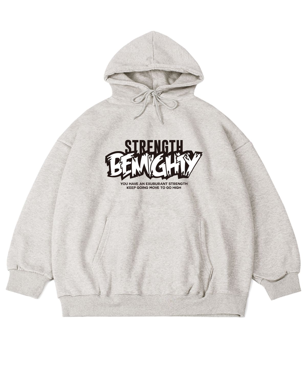 비마이티(BEMIGHTY) 와일드 빈티지 기모 오버핏 후드티 [오트밀]
