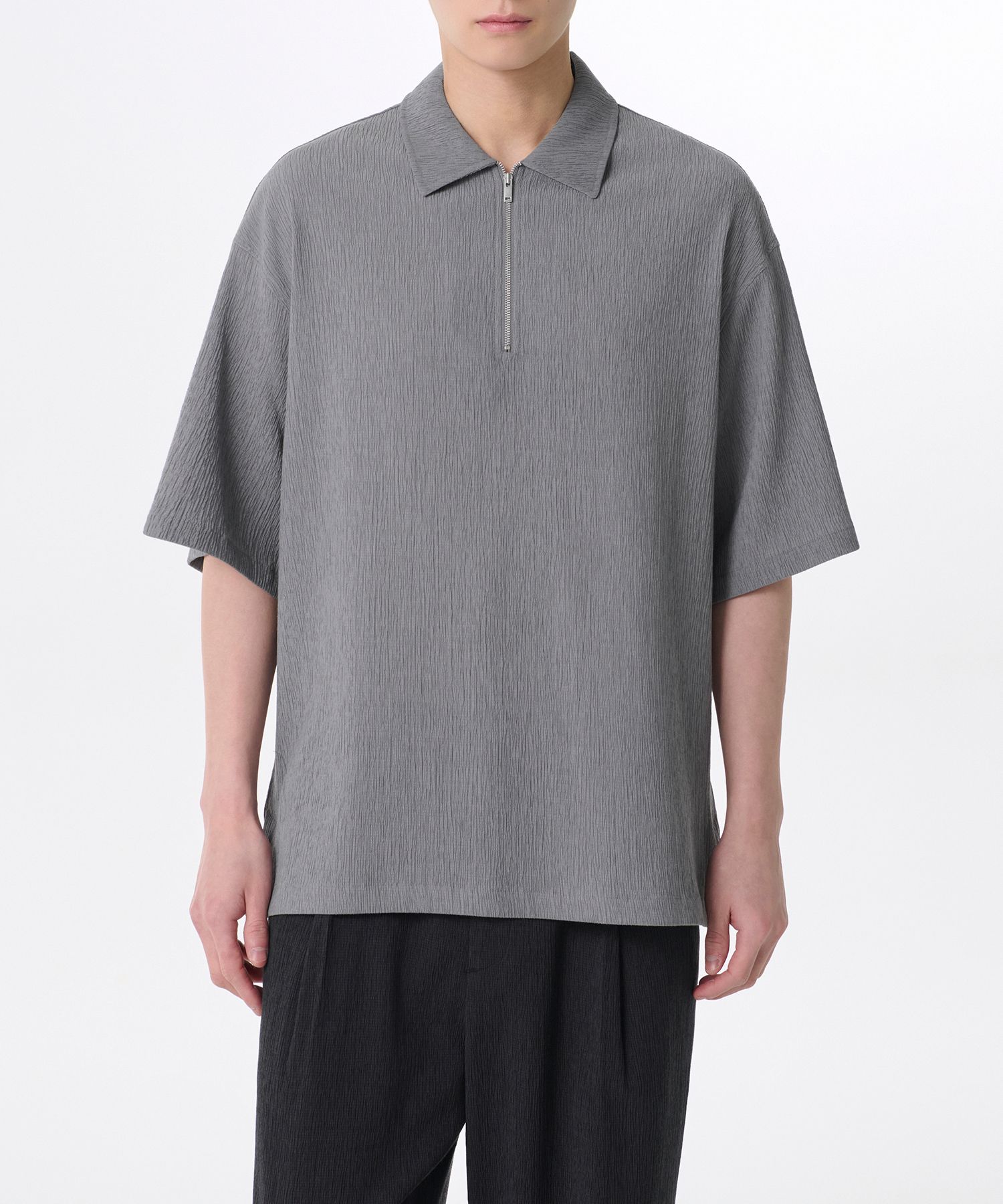 【COSYHARU】Cable knit short sleeve half zip up ver Lululemon Cable-Knit Oversized Half Zip - Bone - lulu fanatics