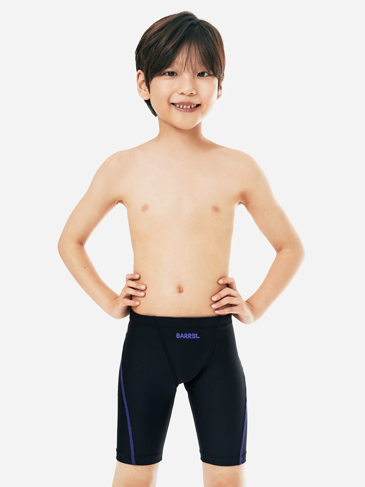 배럴(BARREL) 남아 에센셜 4부 재머 수영복 블랙 (B5SKSMS301BLK)