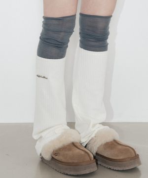 베이직 골지 레그워머_아이보리