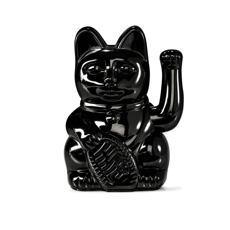 럭키캣 글로시 블랙 15cm