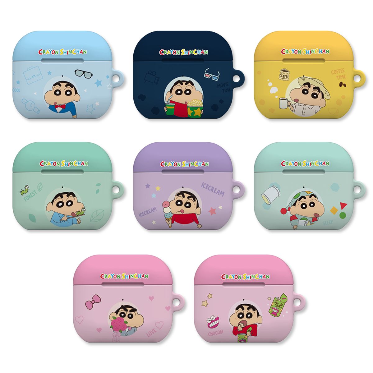 코쿼드(COQUAD) 짱구 투톤컬러 에어팟 3 4세대 하드케이스