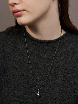 bottle pendant leather necklace