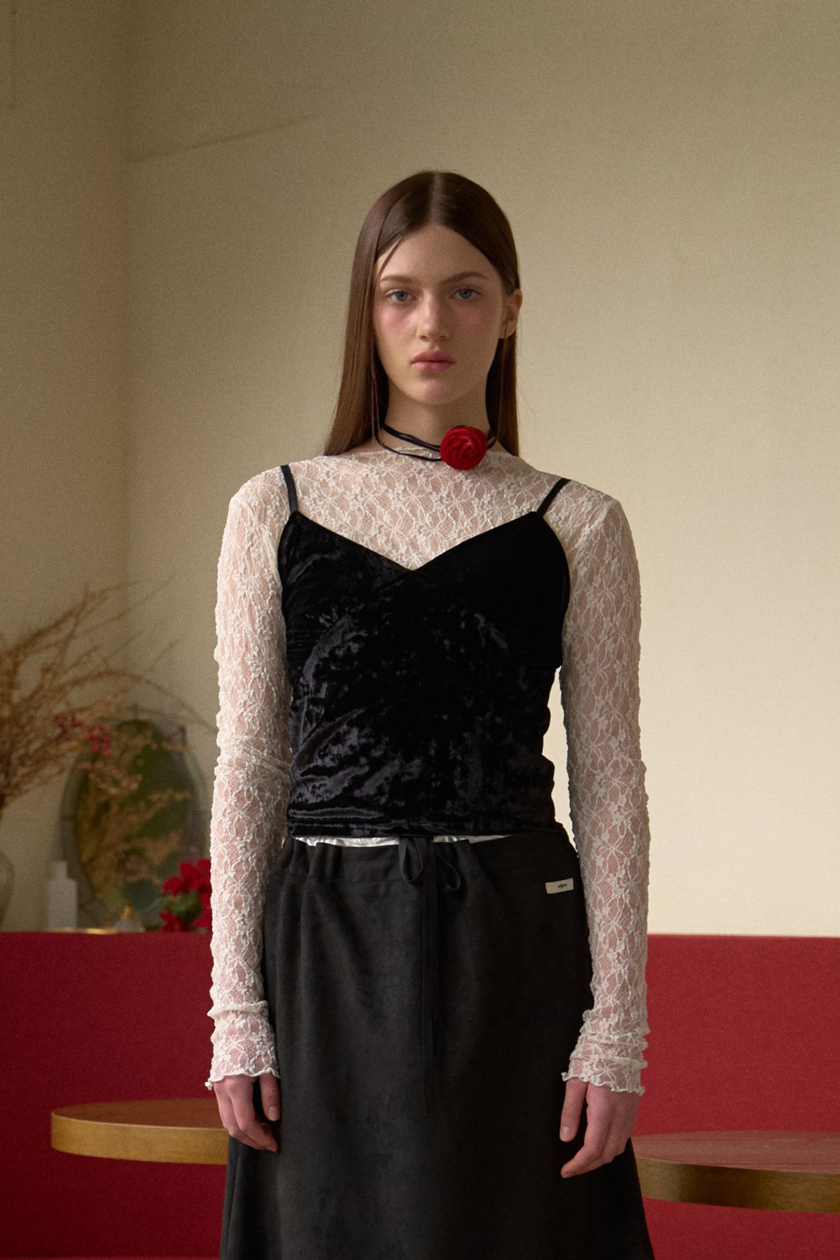 레터리(LETERIE) LR LACE LAYERED LONG SLEEVE_WHITE