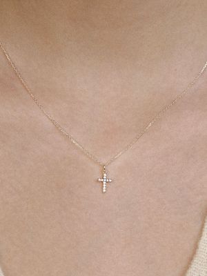 [sv925] cubic cross necklace