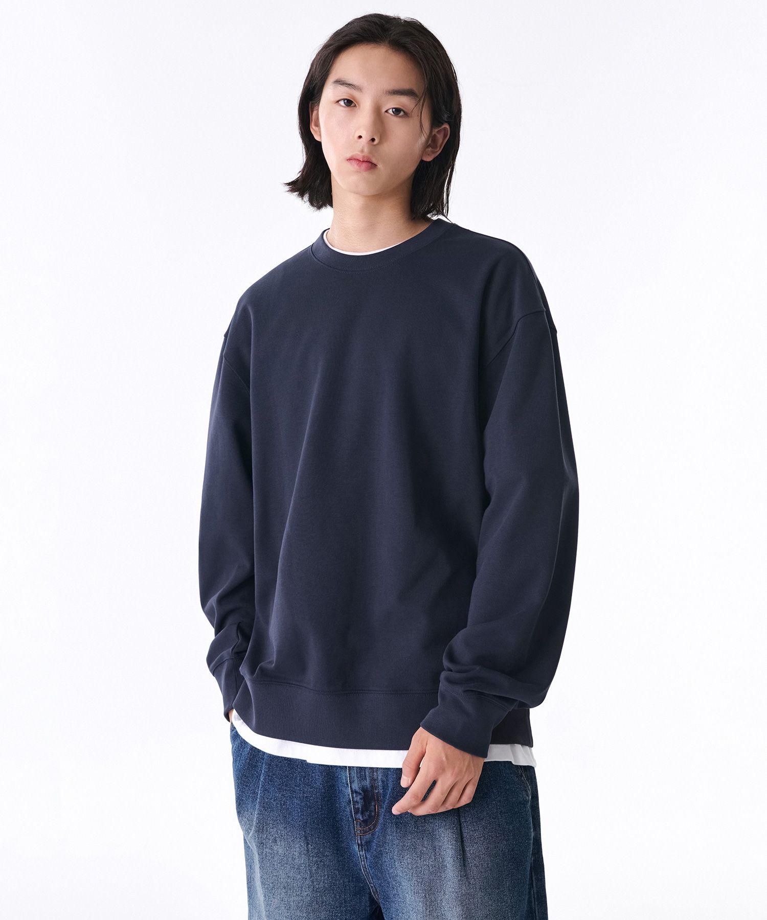 ★MUSINSA STANDARD★ Relaxed pigment shirt navy MMDSH501-NA MUSINSA | MUSINSA STANDARD Relaxed Pigment Shirt [Navy]