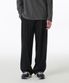 [쿨탠다드] 투 턱 와이드 라운지 스웨트 팬츠 [블랙]