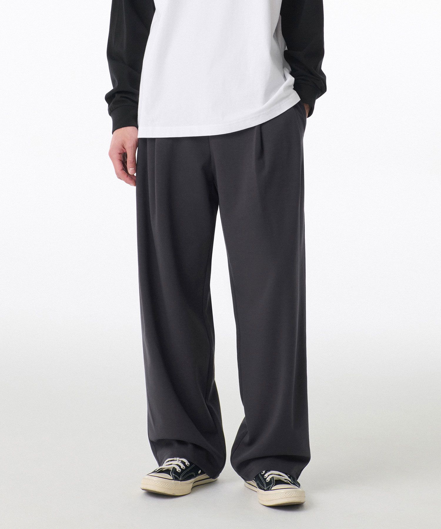MUSINSA STANDARD_ツータックワイドラウンジスウェットパンツ6色 MUSINSA公式 | MUSINSA STANDARD [Cool Standard] Two Tuck Wide