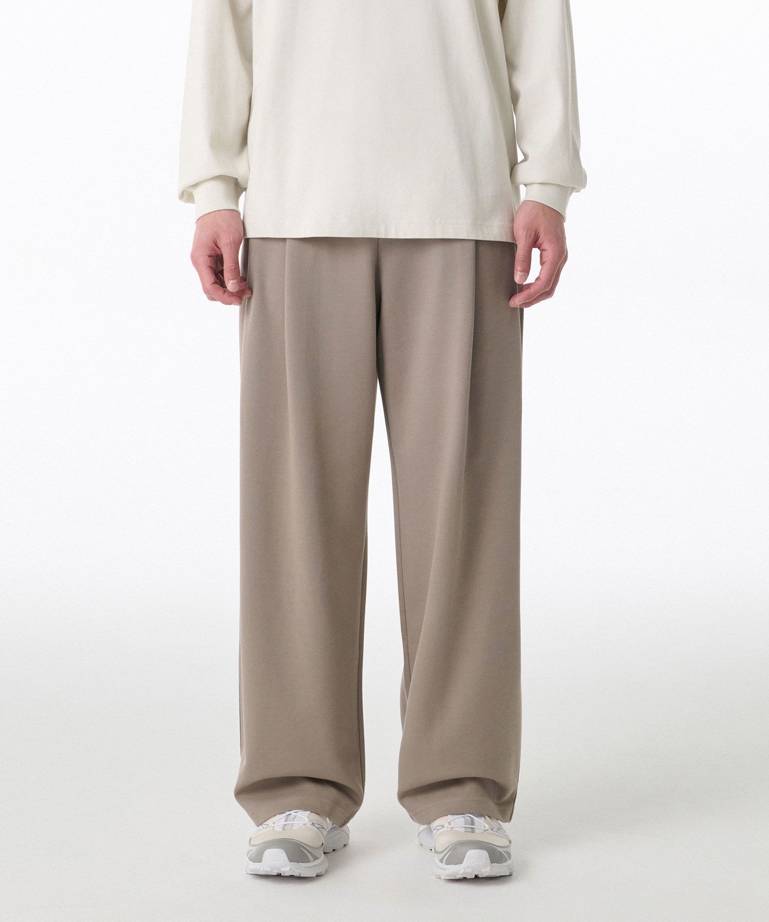 MUSINSA STANDARD ニット2タックワイドスウェットパンツ 9色 MUSINSA STANDARD】☆ニット2タックワイドスウェットパン.ツ