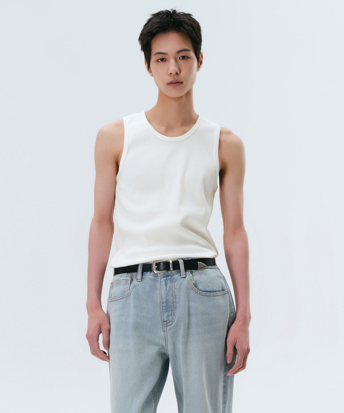 무신사 스탠다드(MUSINSA STANDARD) 피그먼트 탱크 탑 [오프 화이트]