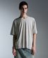 릴렉스드 라이트웨이트 CR 스쿱 넥 티셔츠 [머쉬룸]