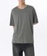 릴렉스드 라이트웨이트 CR 스쿱 넥 티셔츠 [카키 그레이]