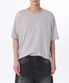 릴렉스드 라이트웨이트 CR 스쿱 넥 티셔츠 [애쉬 그레이]