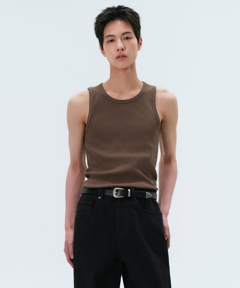 에센셜 탱크 탑 [브라운]
