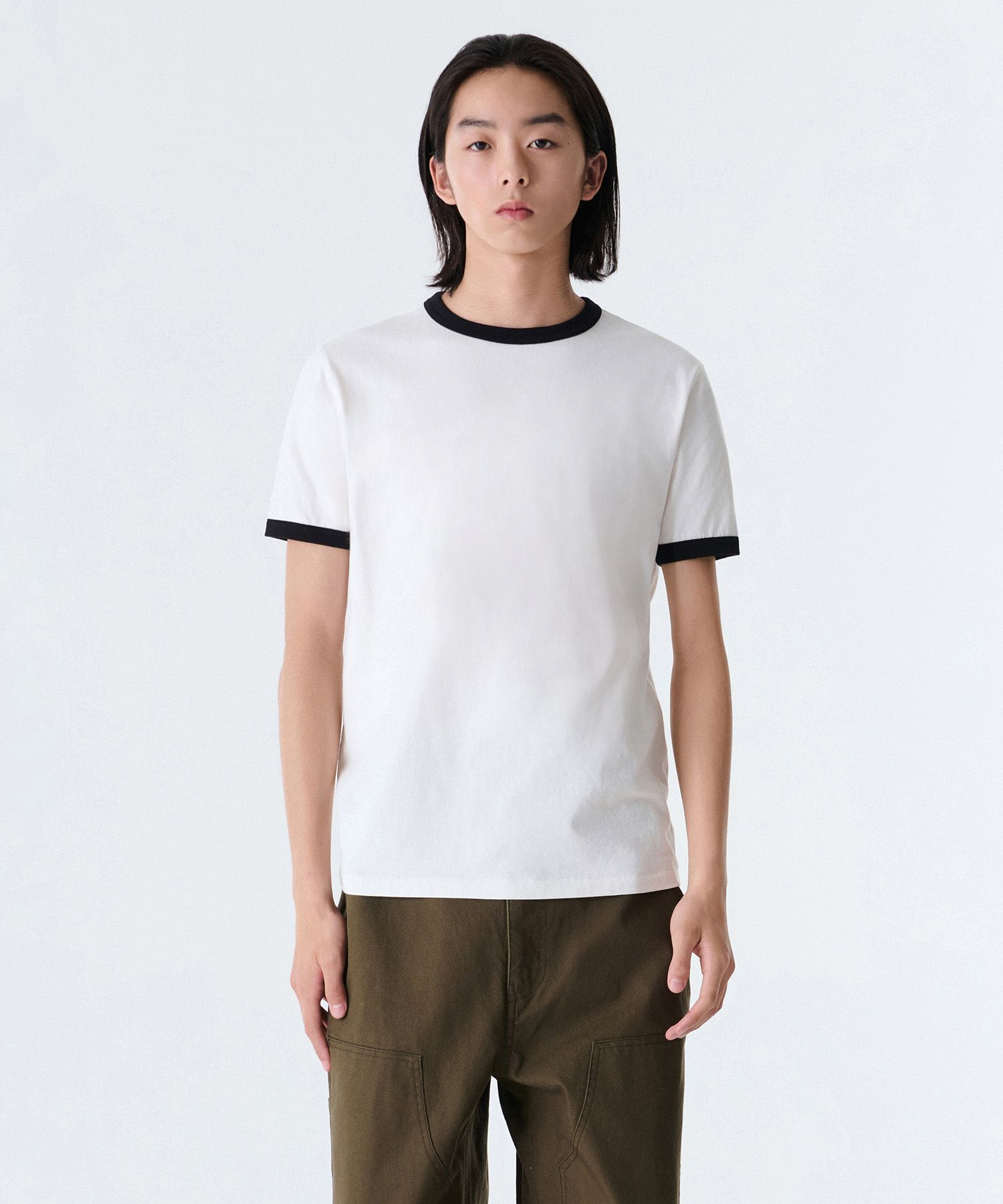 Tシャツ・カットソー *MUSINSA STANDARD* Oversized Mock Neck T-Shirt Grayish Beige MUSINSA | MUSINSA STANDARD Oversized Mock Neck T-Shirt