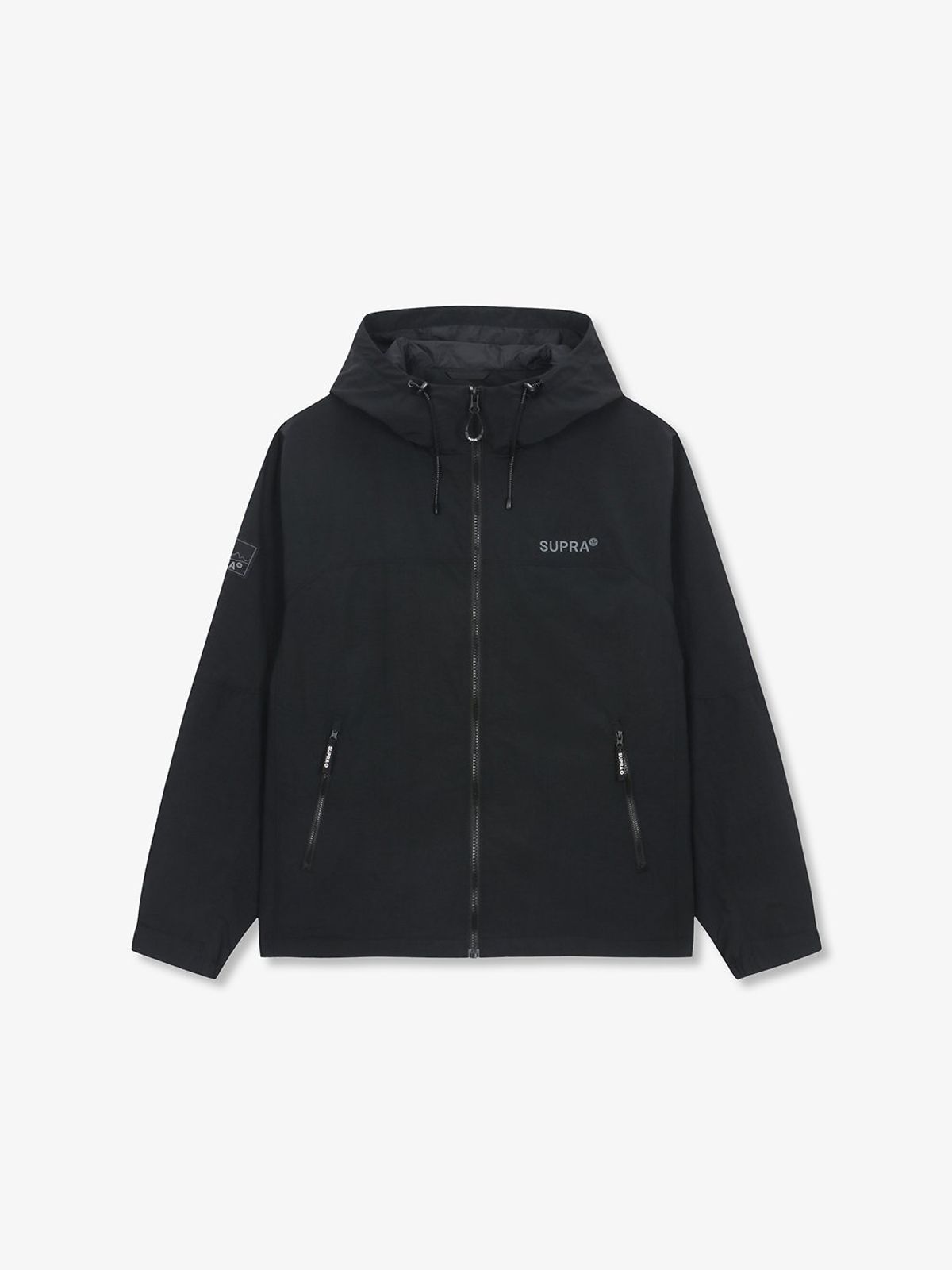 수프라(SUPRA) 베이직 립스탑 배색 2L 바람막이 (BLACK)