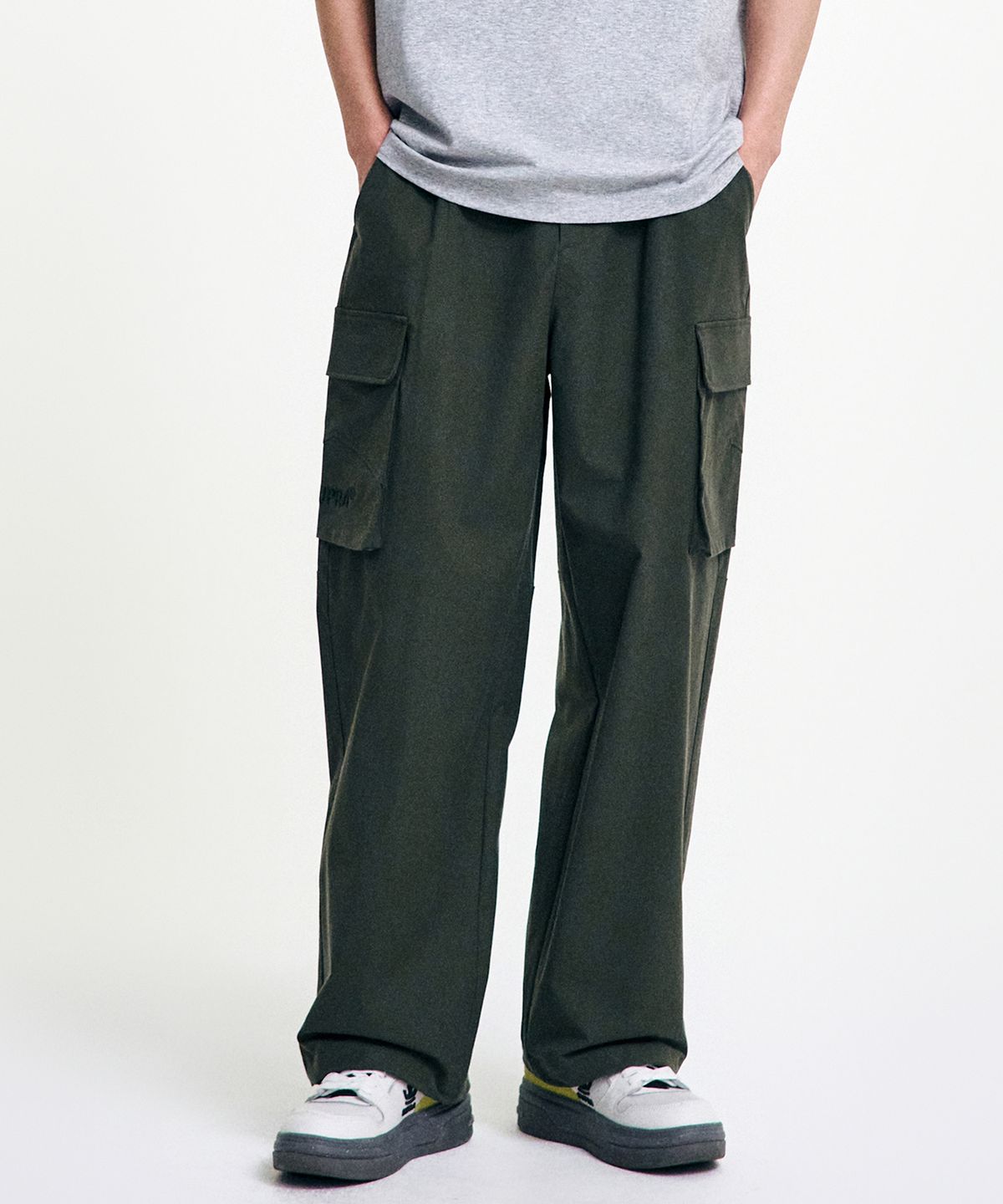 수프라(SUPRA) 더블 카고 와이드 팬츠 (KHAKI)