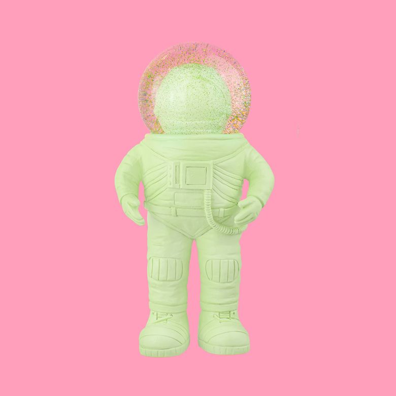 스노우볼 우주비행사 그린 18cm
