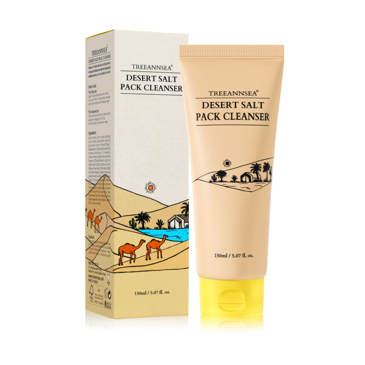 트리앤씨(TREEANNSEA) 사막소금 팩클렌저 150ml