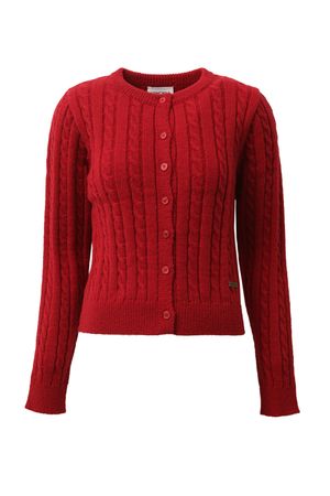 클랙식 꽈배기 가디건