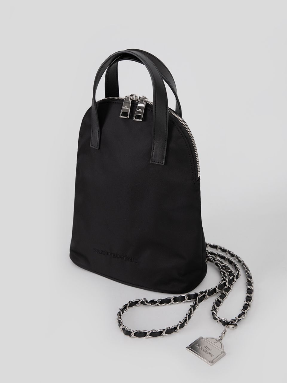 [RUE D’EUGENIE] Luna Backpack : Silver Chain Silver Chain] Luna Backpack – RUE D'EUGÉNIE