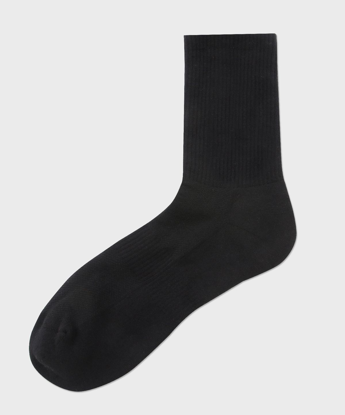 삭스더랭귀지(SOCKS THE LANGUAGE) 바닥쿠션 골지밴드 양말(블랙)