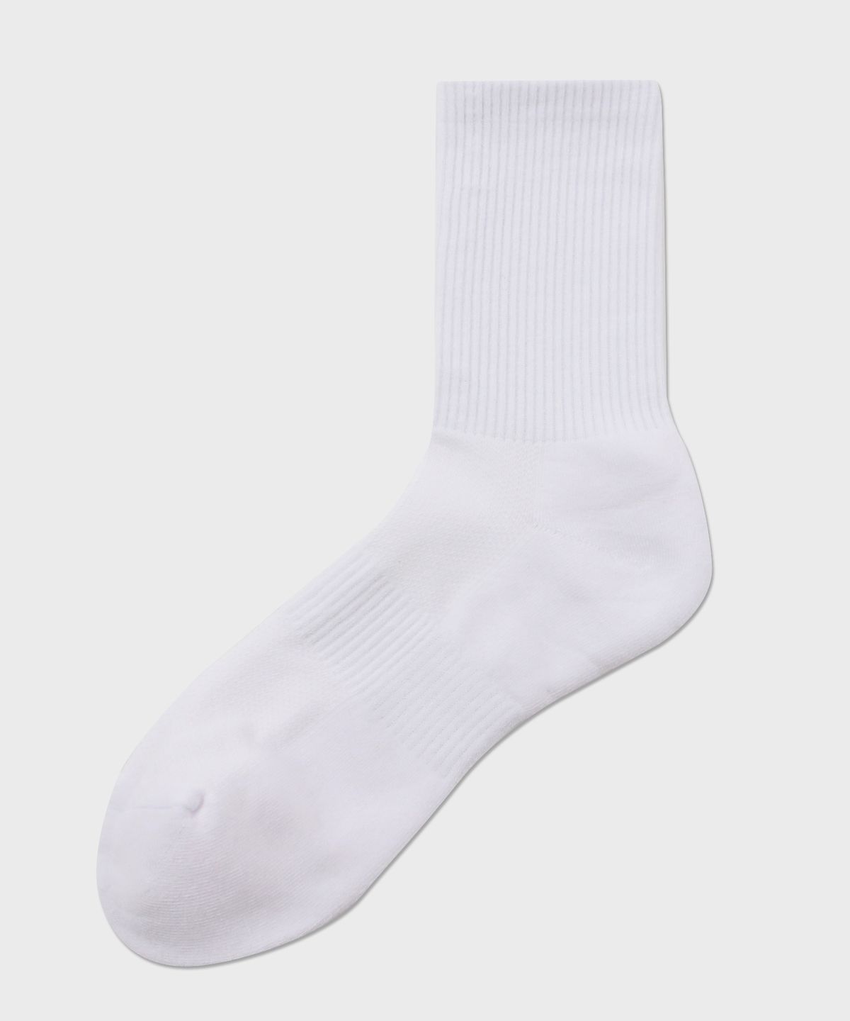 삭스더랭귀지(SOCKS THE LANGUAGE) 바닥쿠션 골지밴드 양말(화이트)