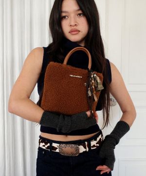 Sunday Tote Bag (furry)(brown)